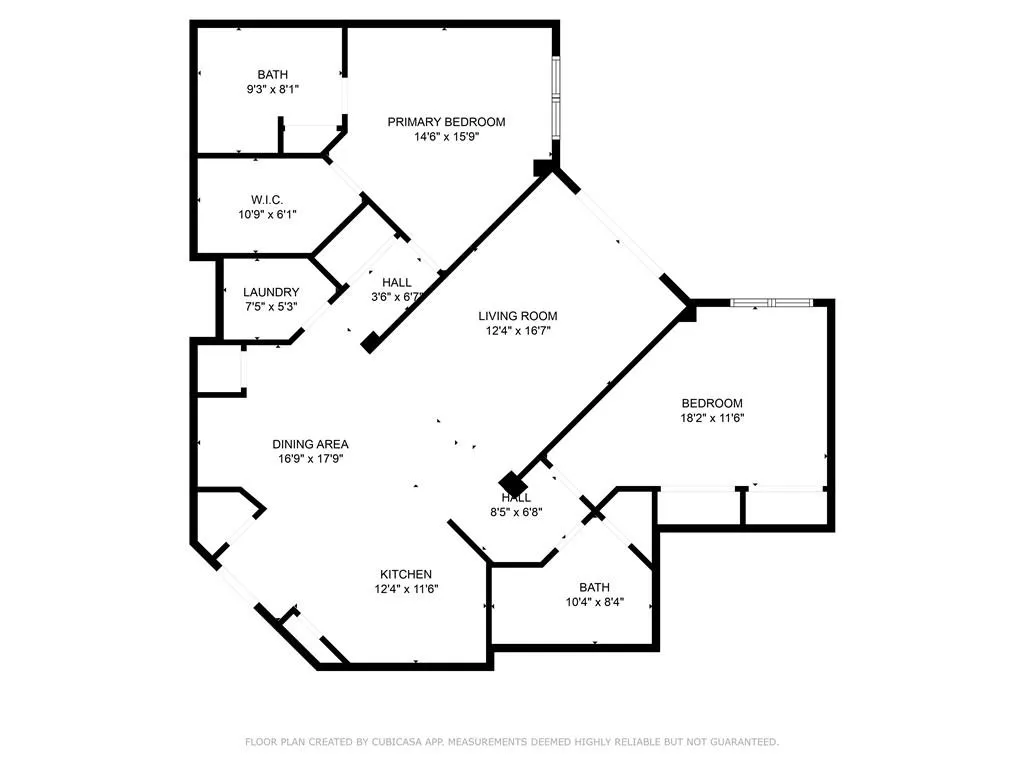 Floor plan does not show large balcony- enter from the living room.