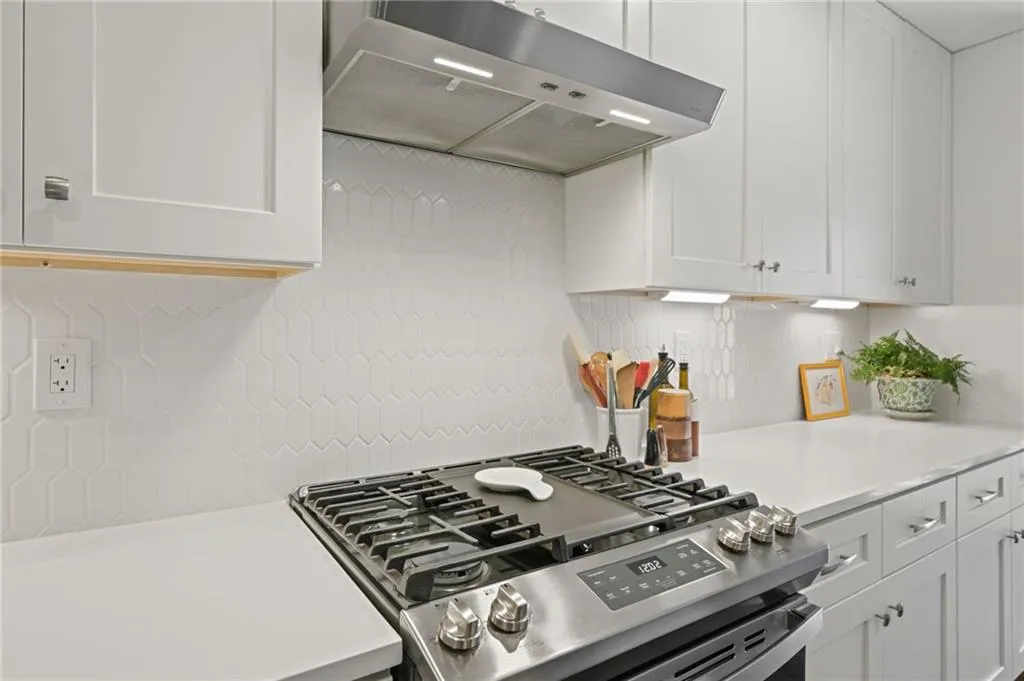 More than ample counter and cabinet space