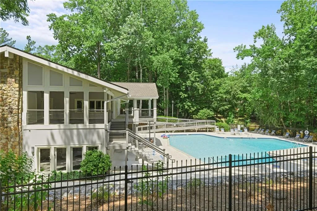 Sparkling pool at the clubhouse