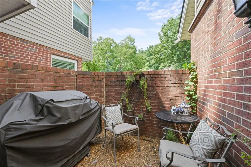 Just off the kitchen, you have another outdoor area in the front of the home to make your own!