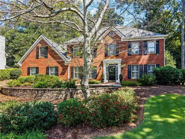 Brick exterior with multiple gables