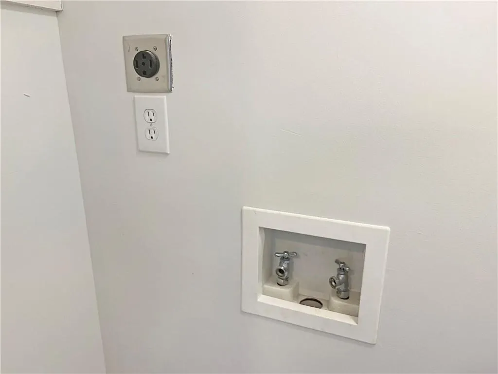 Washer/dryer connections!