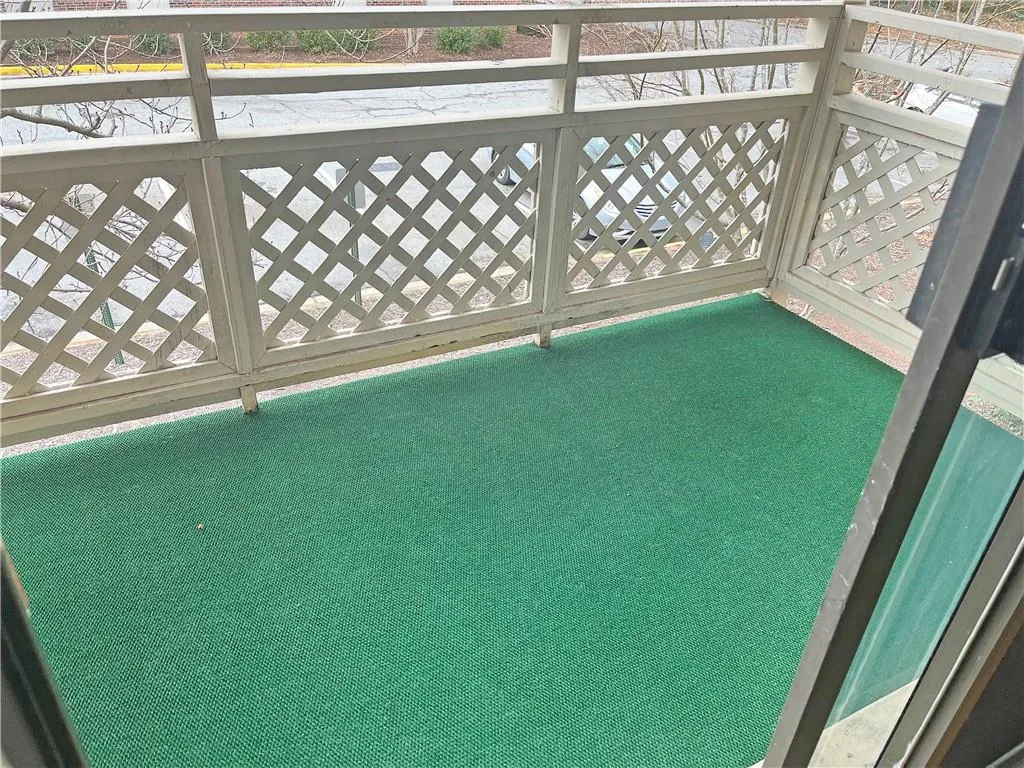 Spacious private balcony