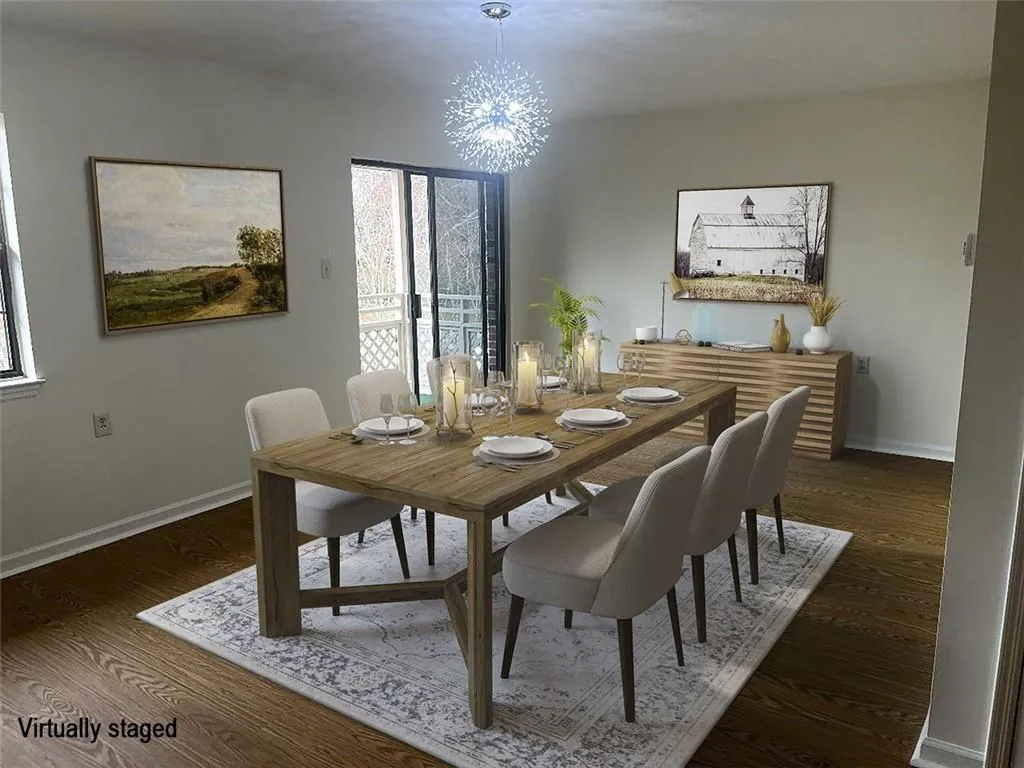 Large living/dining combined