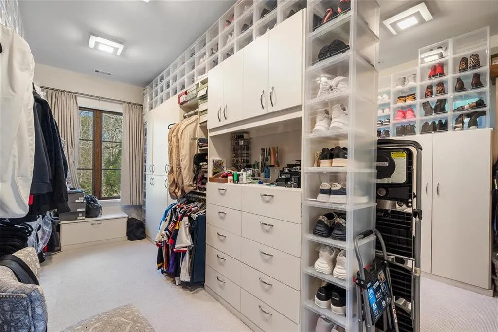 One of two dressing rooms.