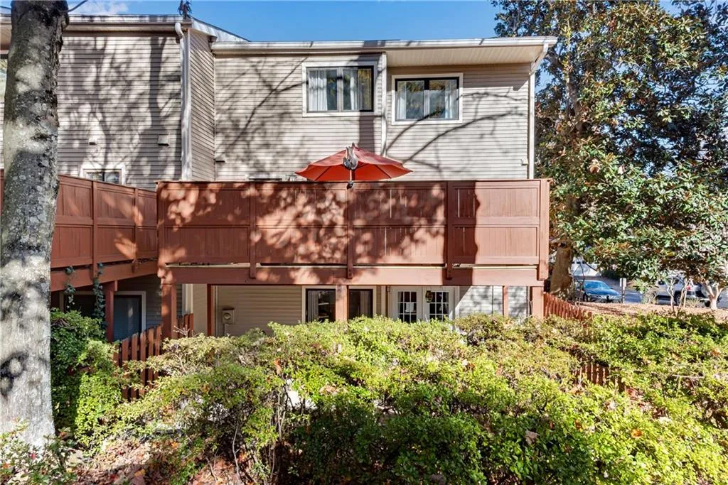Rear view of property