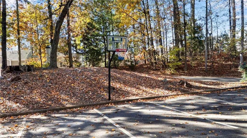 View of basketball court featuring basketball court