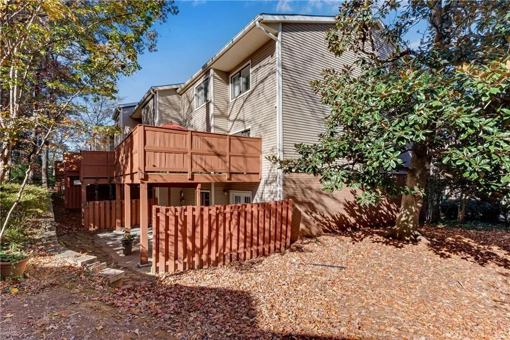 Rear view of property