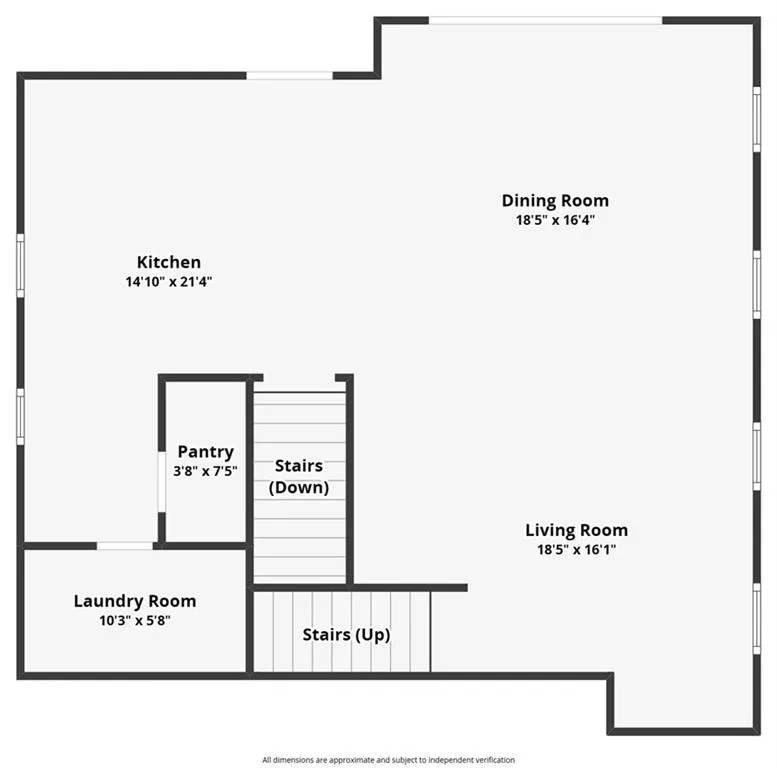 View of room layout