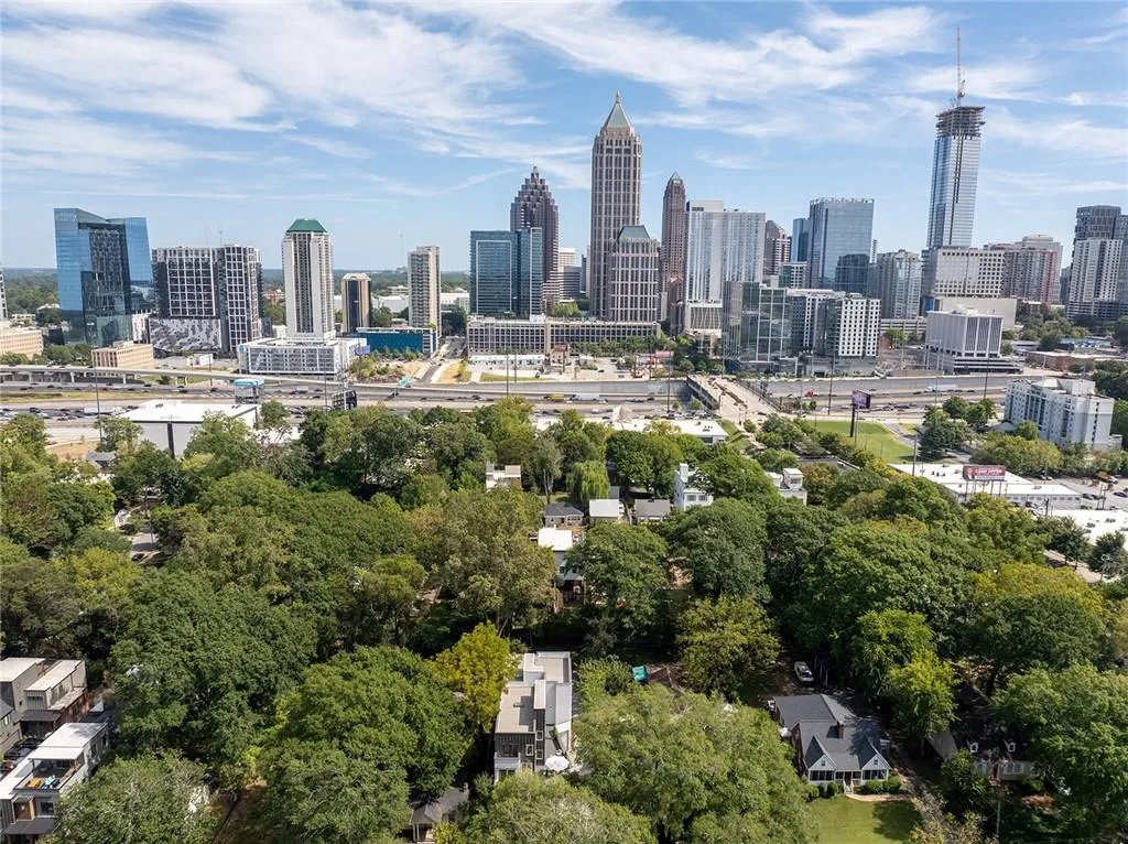 View of city skyline