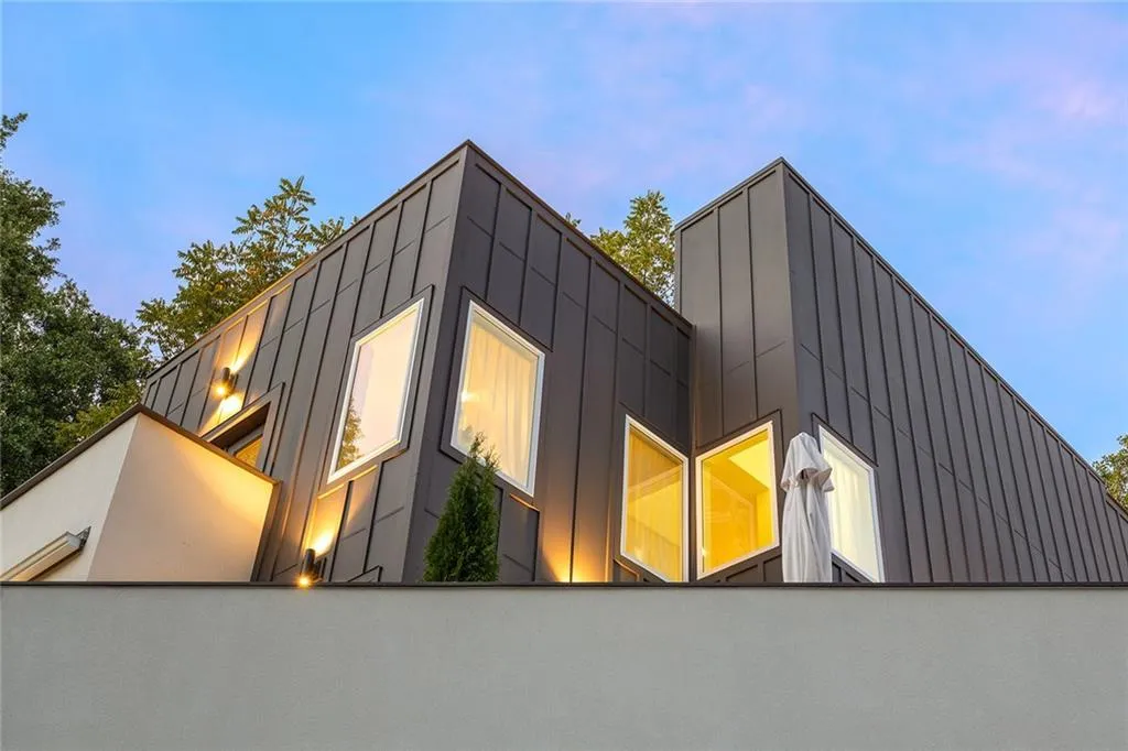 View of home's exterior with board and batten siding