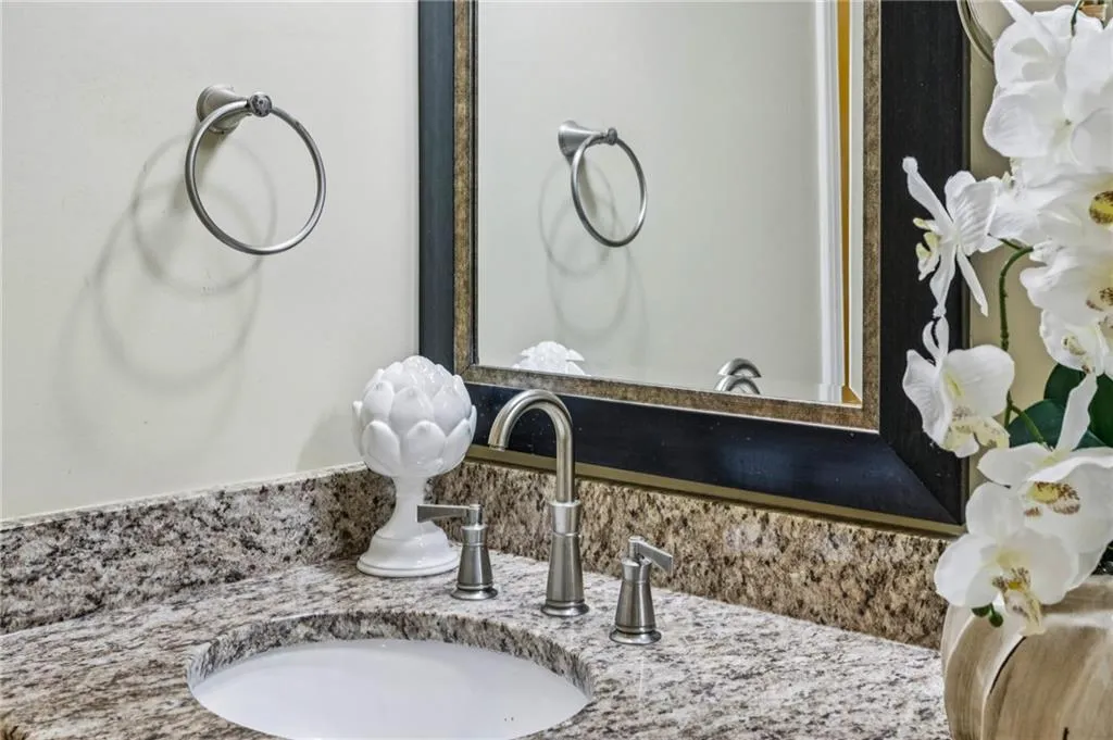 Bathroom view of vanity