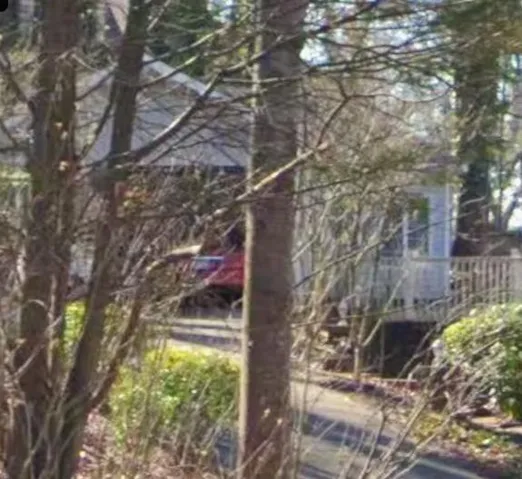Close up view from the driveway of the "studio apartment" that you will be renting.