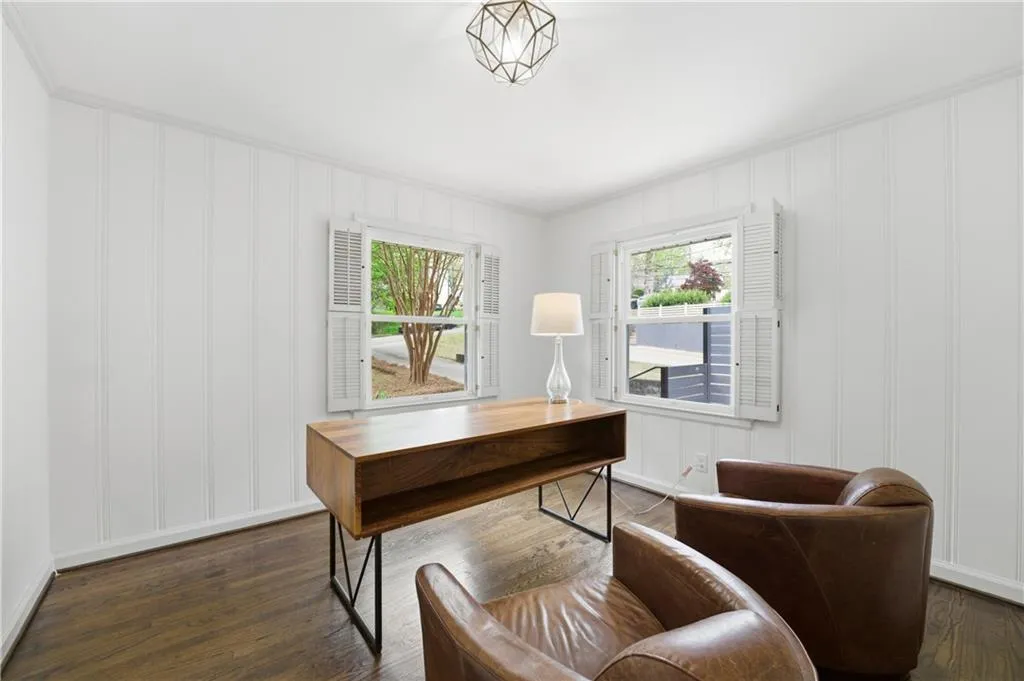 Front Bedroom - can be used as office - has a large closet with built-ins