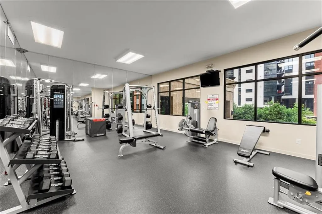 View of workout area