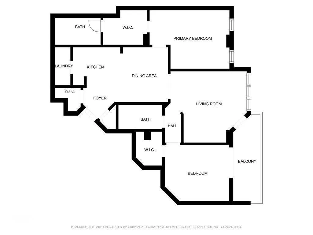 Floor plan of the unit
