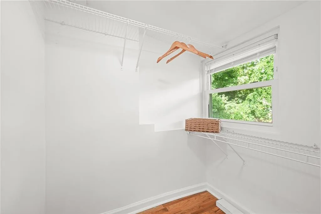 Spacious closet featuring wood finished floors