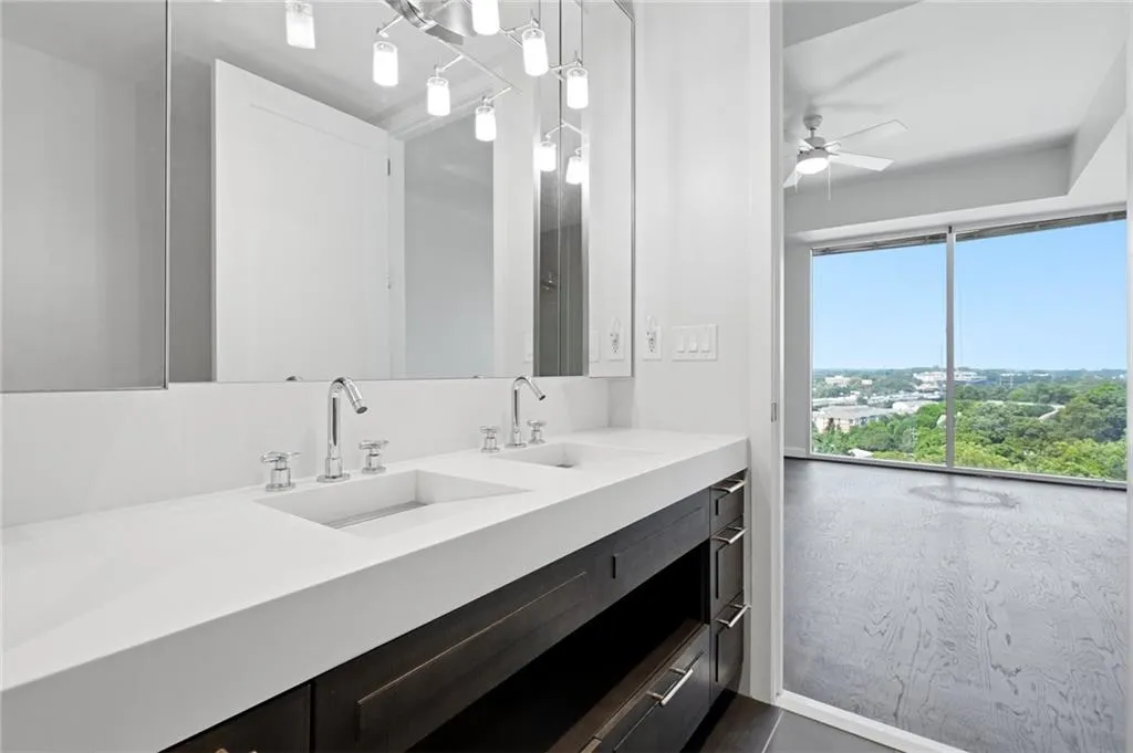 Primary bathroom. Double vanity.