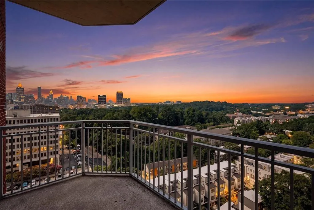 Private balcony with stunning views.