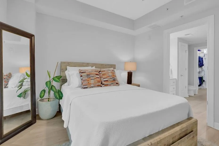 Bedroom featuring light wood-type flooring
