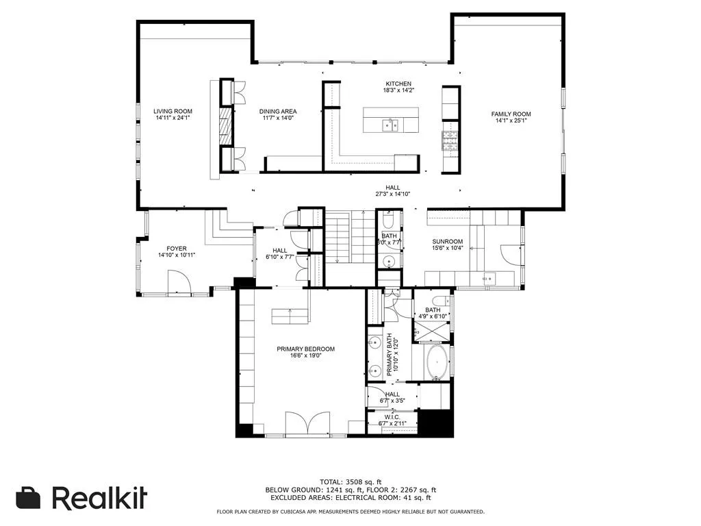 Main level floorplan