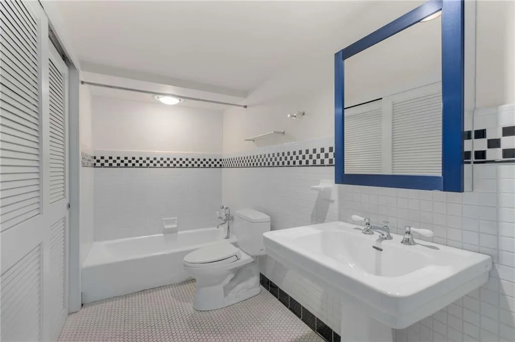 One of two shared bathrooms on terrace level