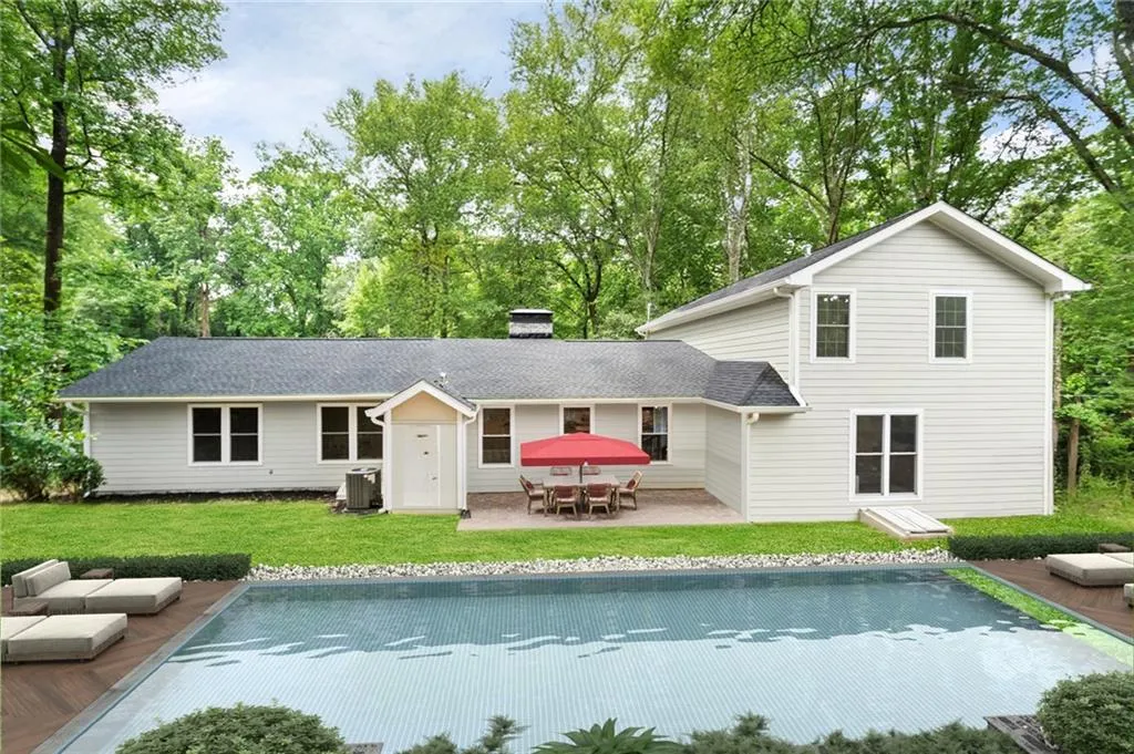 Want a pool? There is room to build one here. Virtually  Staged Pool