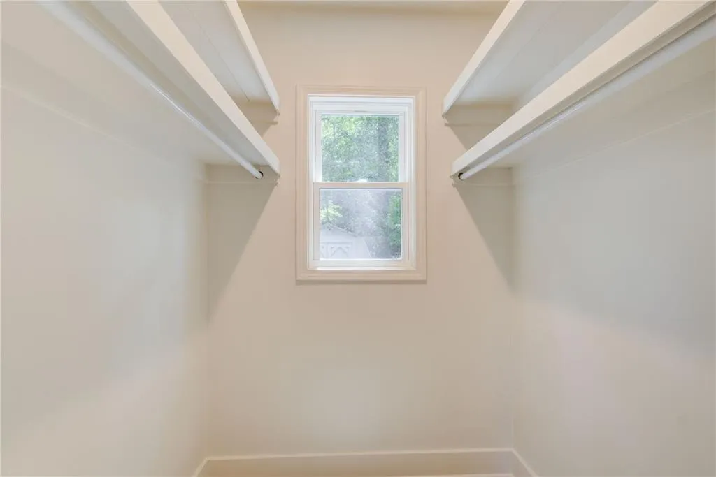 This home offers exceptional storae throughout including generously sized closets with thoughtful organization.