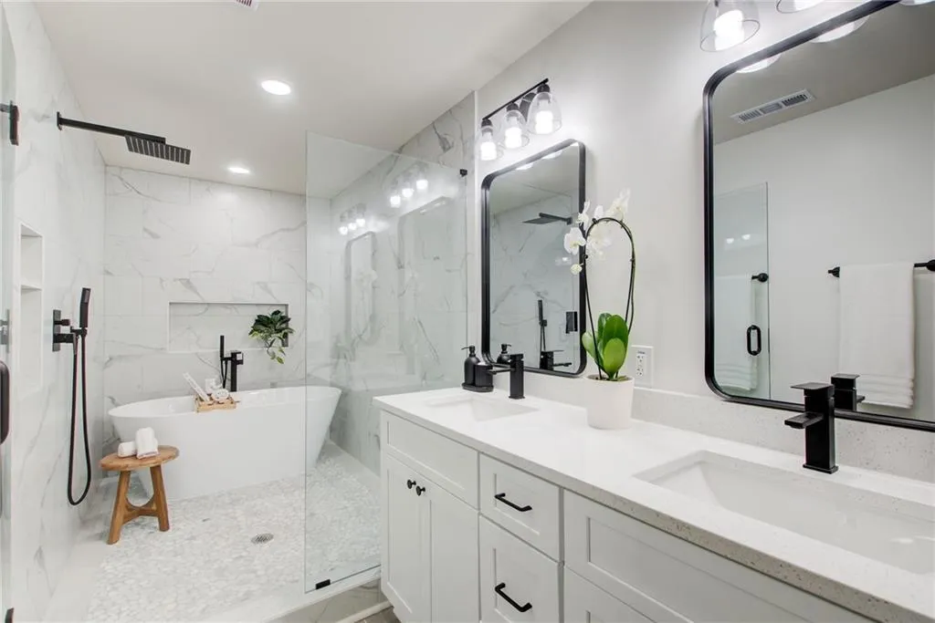 Indulge in the serenity of a spa inspired shower retreat