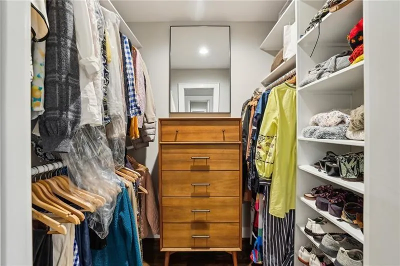 his/her closet
