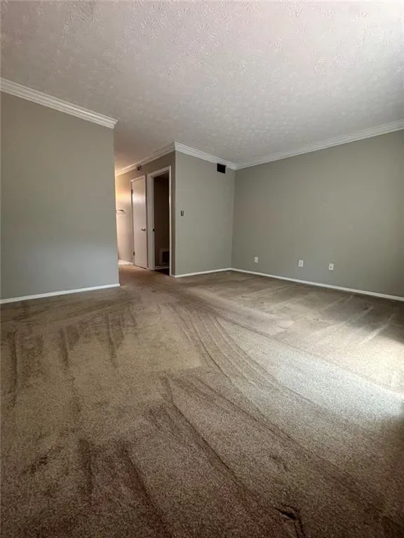Large bedroom with professionally cleaned carpet