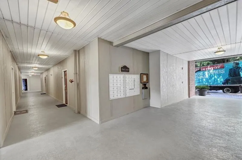 Hall with a mail area