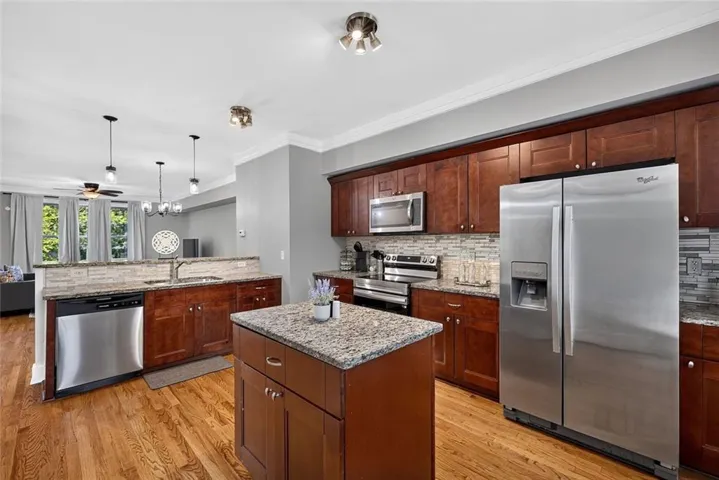 Open concept kitchen