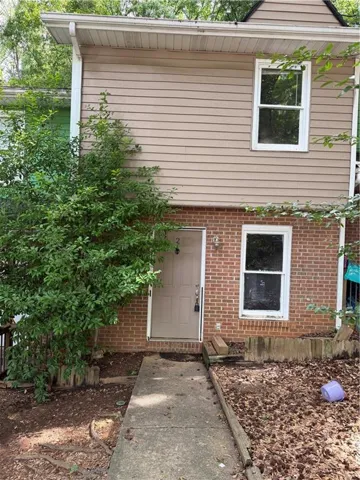 Front of townhome