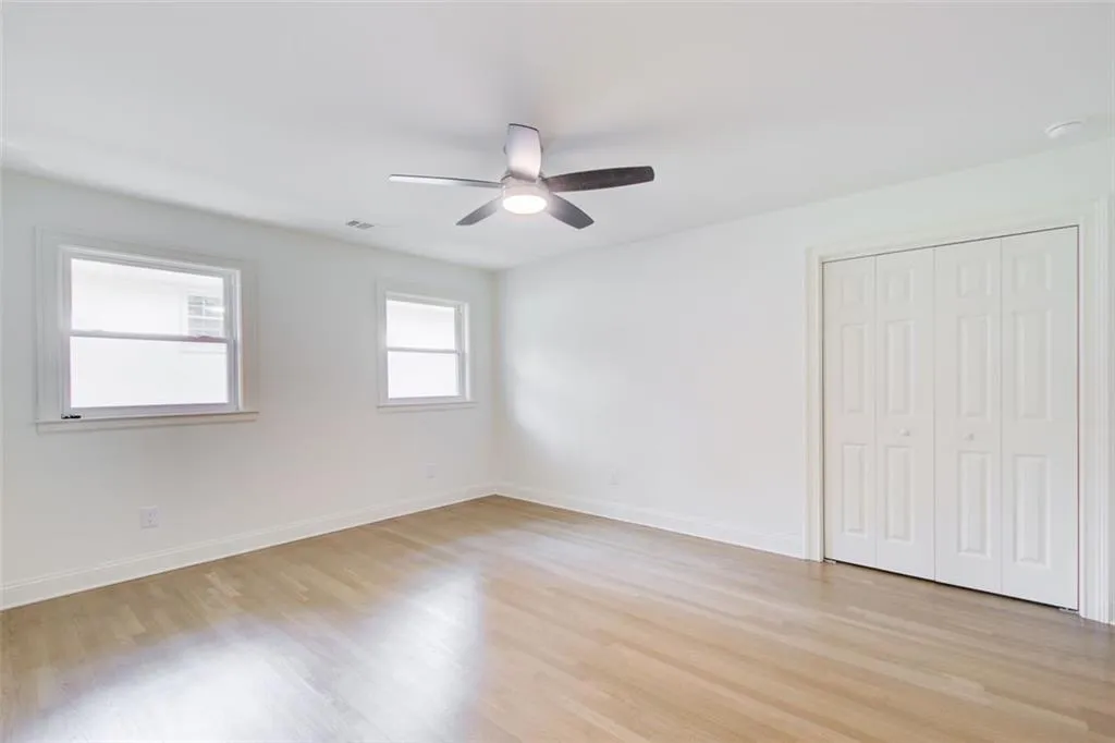 Guest bedroom #3 is very large with new windows.