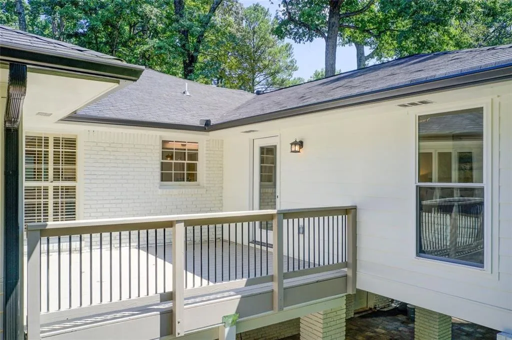 One of two decks- tons of space for outdoor living.