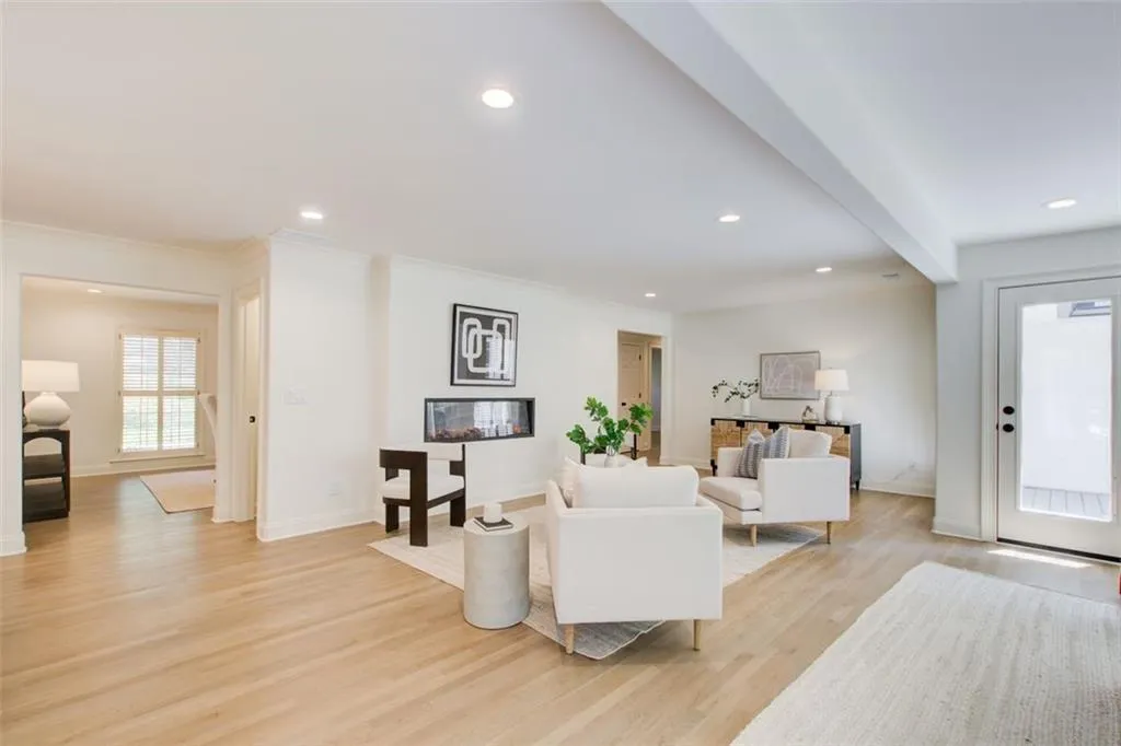 Fireplace in living room