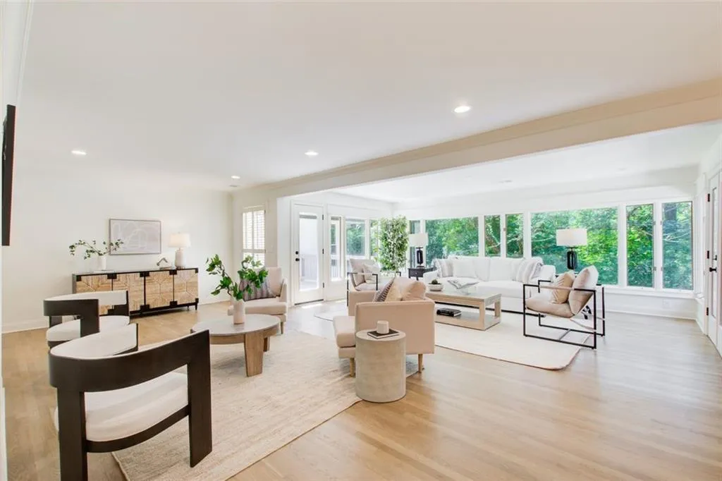 Light, bright & open with room for everyone.