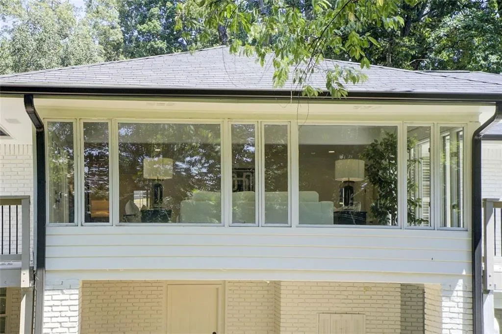 Back view of the sunroom