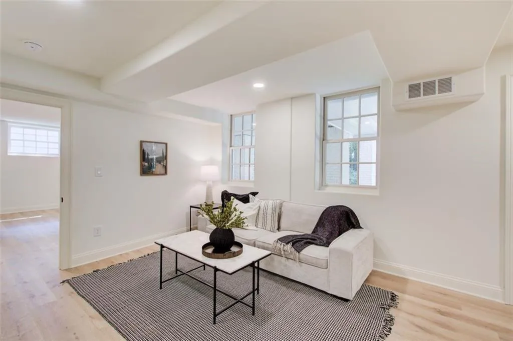 So many options for how to use the terrace level living spaces