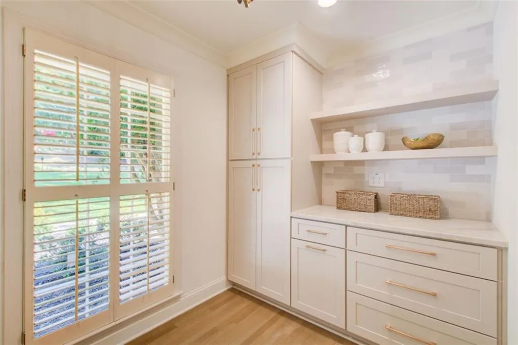 Tons of great pantry space- also a great every day drop off spot.