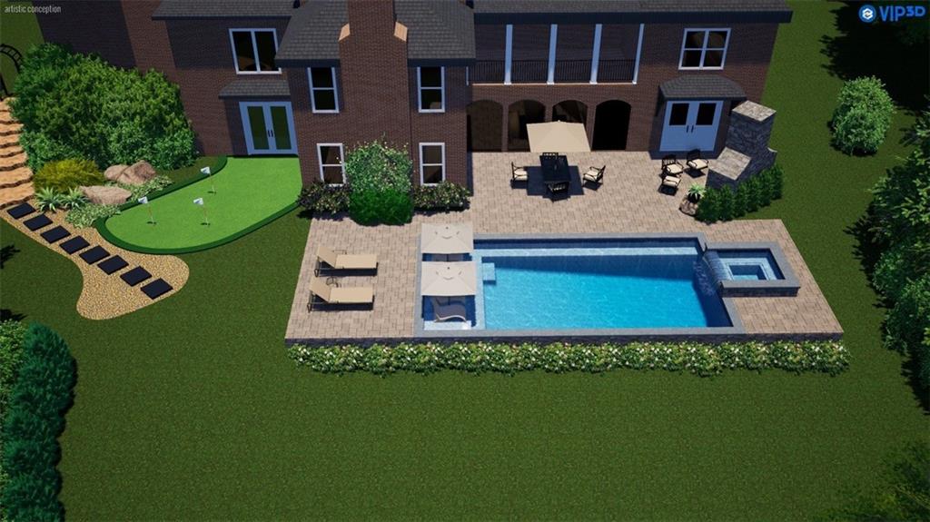 for reference only, pool not installed