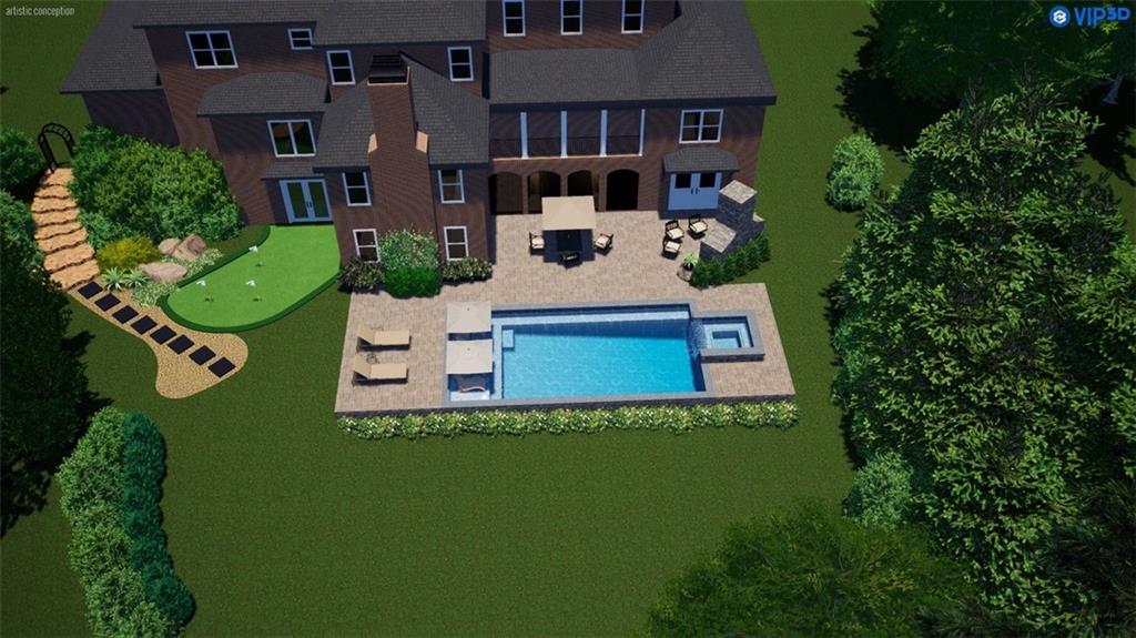 for reference only, pool not installed