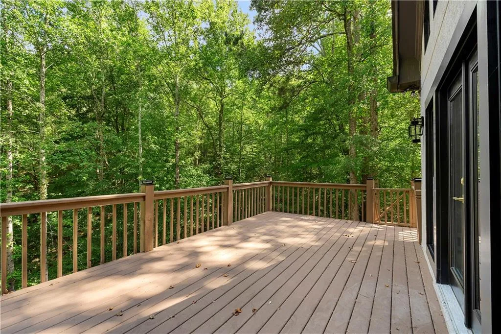 View of wooden terrace