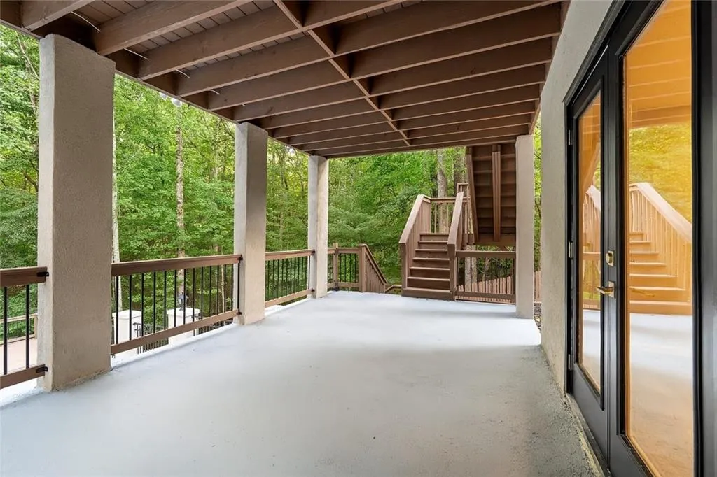 View of patio / terrace with stairway