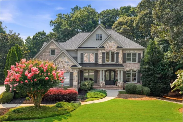 Front Elevation with immaculate landscaping
