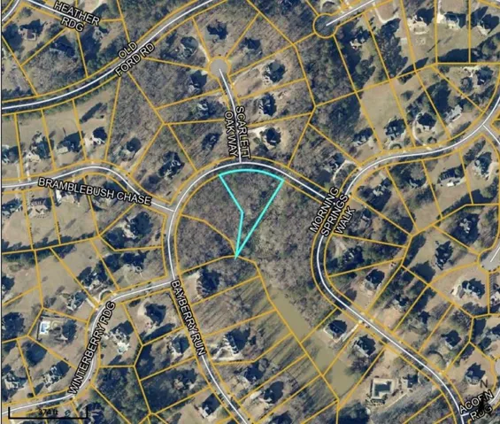 Aerial overview of property's location