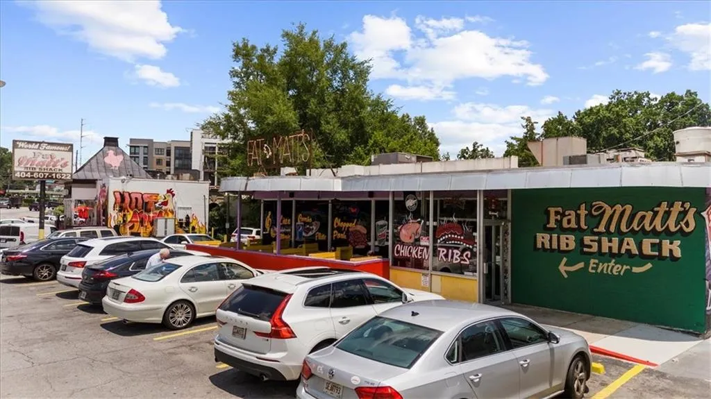 View of uncovered parking lot