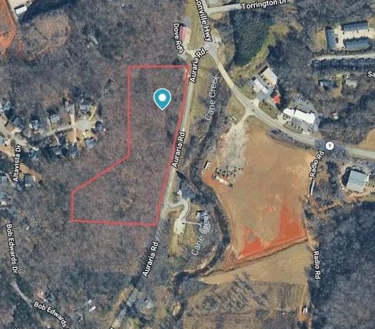 Aerial Map. Outlining the property boundaries and surrounding infrastructure