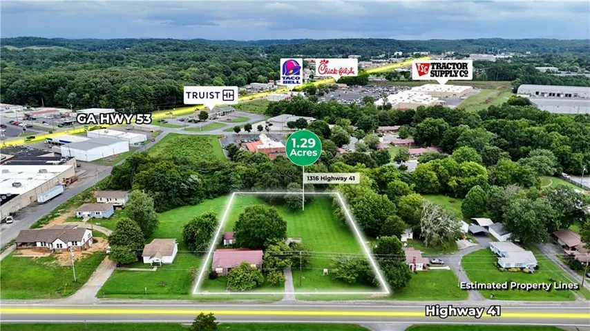 1.29-acre parcel featuring Highway 41 frontage